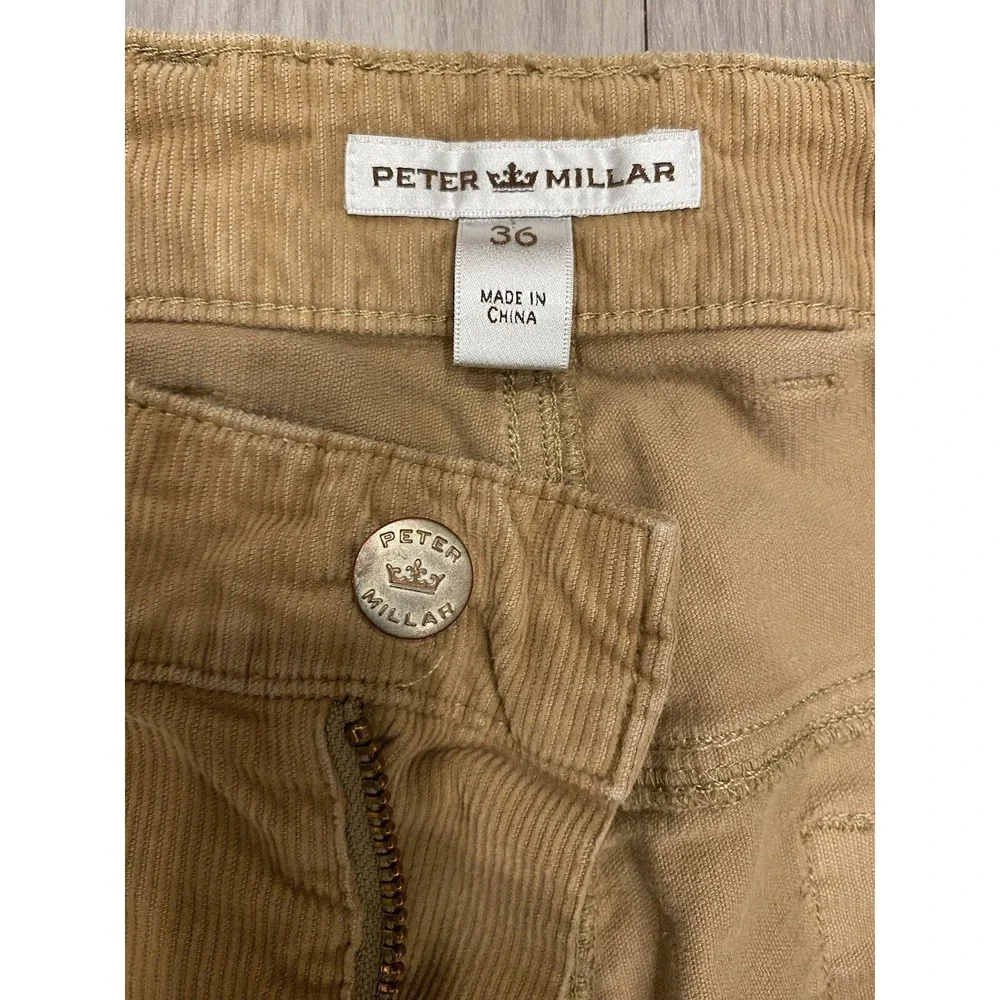 Peter Millar Corduroy Pant Men's 36 5 pocket superior soft‎ Cord Golf Casual